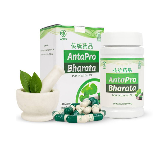 Kemasan asli Antapro Bharata, terdaftar BPOM TR223041501